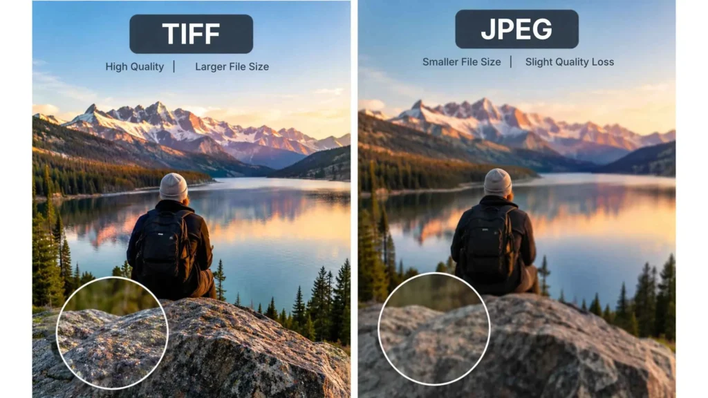 TIFF vs. JPEG file formatt
