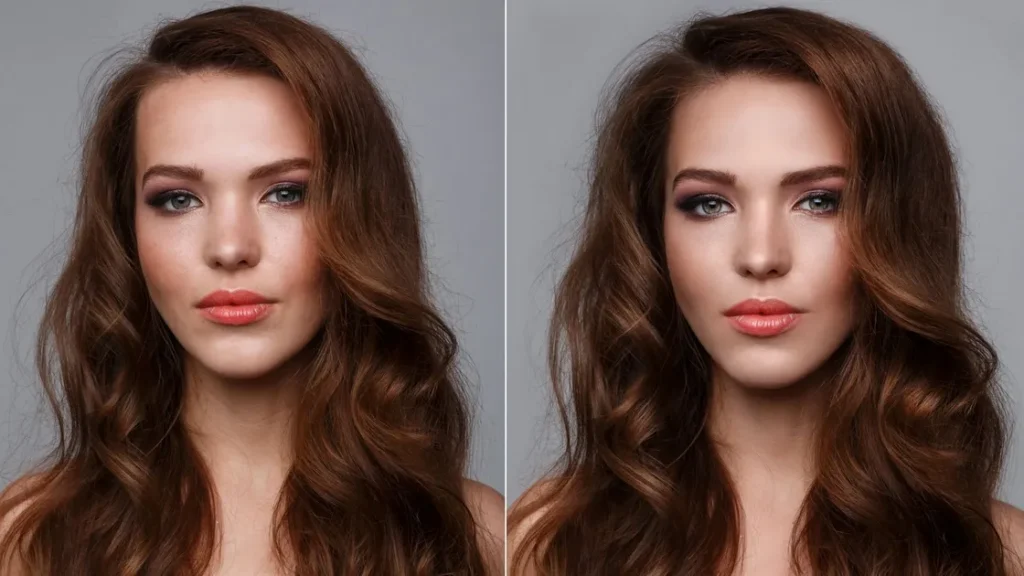 skin retouching in Photoshop